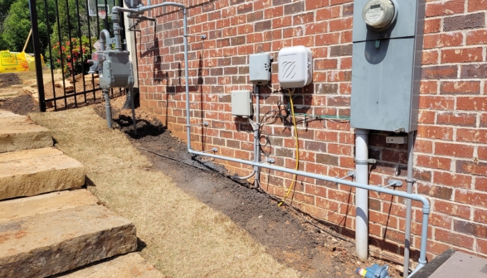 Exterior Gas Line Installation Exterior Gas Line Installation